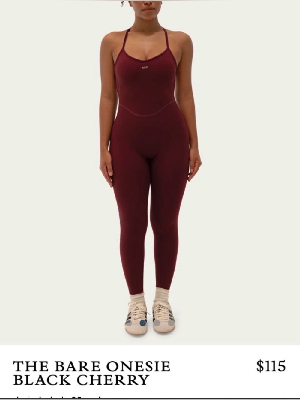 The Bar Black Cherry One-Piece Jumpsuit